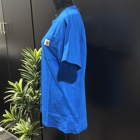 Carhartt Force Relaxed Fit,UPF 25, midweight,stain breaker, logo patch pocket - Picture 3 of 10